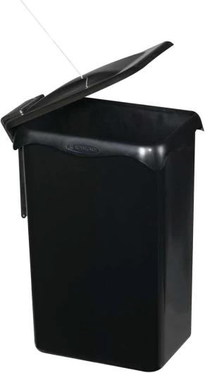 Poubelle intérieure de meuble cuisine 23L - Fabrication française, Ouverture automatique avec la porte du placard, installation facile PORTASAC ROSSIGNOL Noir
