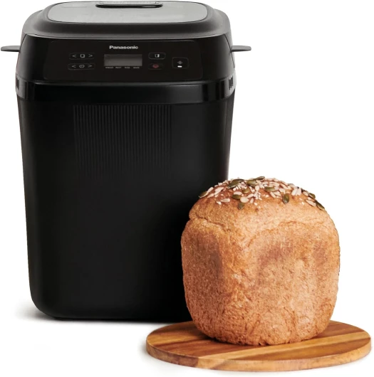 SD-PN100KXE Mini-Machine à Pain Automatique pour Petits Foyers, 4 Programmes Sans Gluten, Design Compact,18 Programmes Automatiques, Écran LCD, Petits Pains de 200 ou 400g, Noir