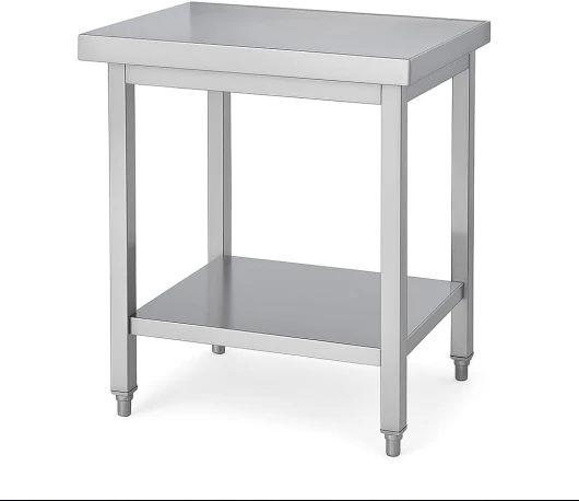 Arredo Chef Table en INOX Centrale pour Cuisine Professionnelle, Bar, hôtel, Restaurant, collectivité - (80 x 70 x h 85 cm)
