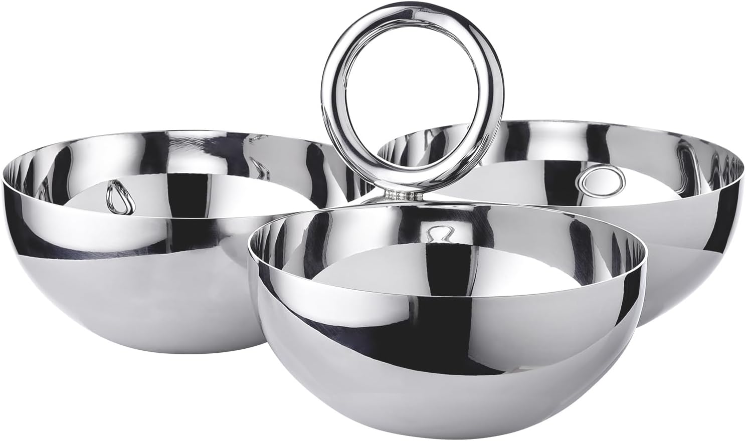 Apura Bol à collation (Ø 22 cm), acier inoxydable poli miroir, triple bol