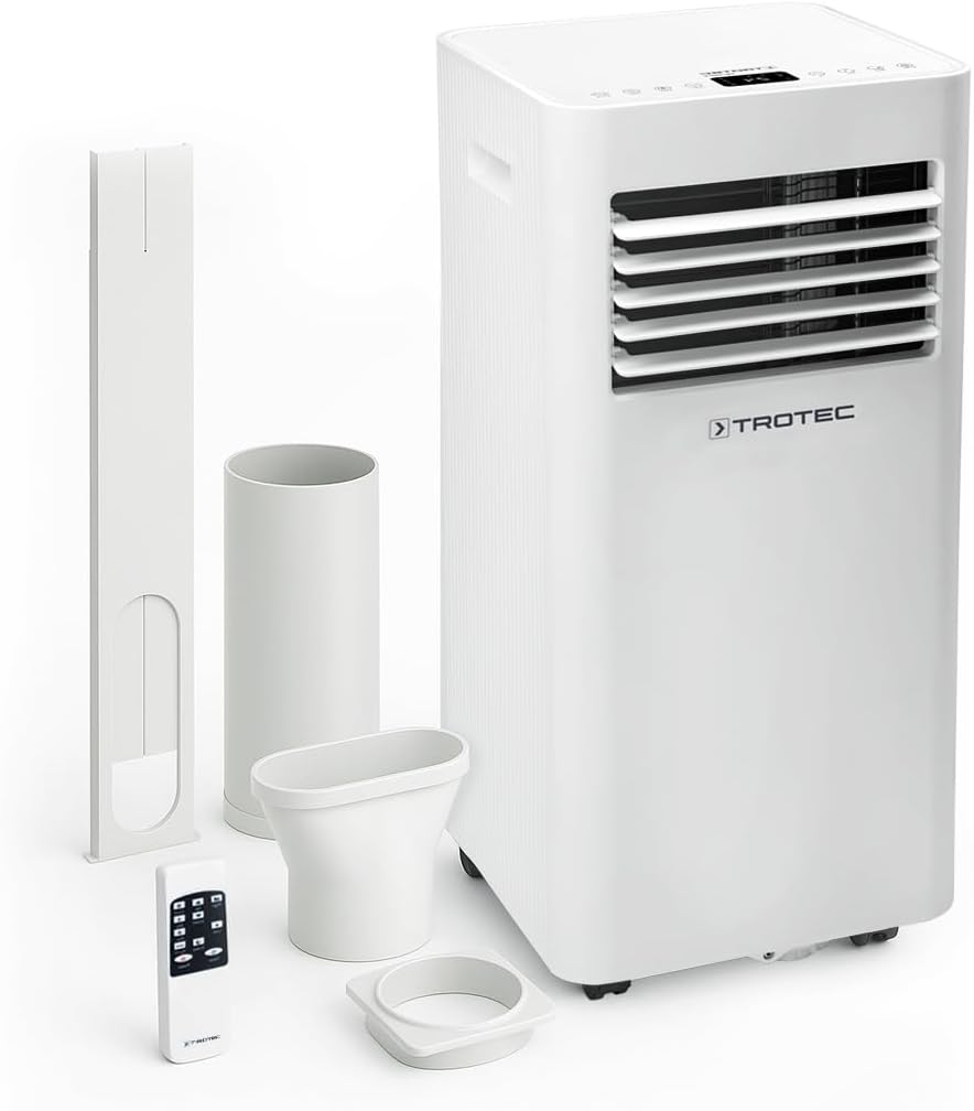 PAC 2020 E Climatiseur mobile connecté 3 en 1-7200 BTU - pour 26 m² - climatiseur, déshumidificateur, ventilateur - avec WiFi, télécommande, tuyau d'évacuation - économique et silencieux