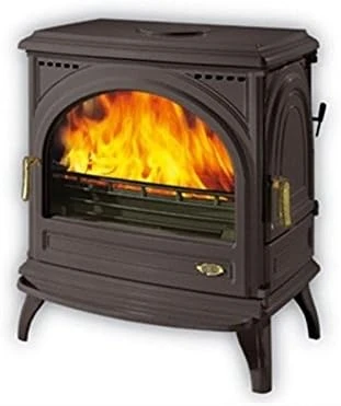 Godin - 366101 - Poêle à bois fonte émaillé 12.5kw anthracite CARVIN