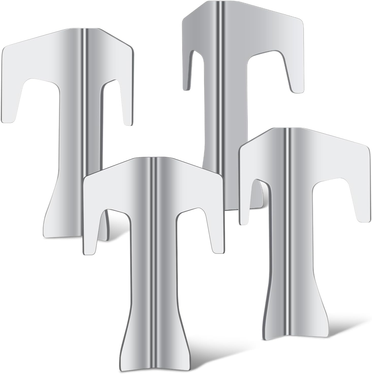 Lot de 4 Entretoises pour Plaque de Feu, Entretoises Universelles en Acier Inoxydable, Accessoire pour Plaque de Feu, Brasero, Barbecue Sphérique et BBQ Disc