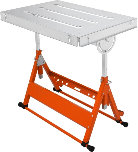 Table de Soudure Réglable 76,2 x 50,8 cm Établi de Soudage Réglable 63,5-81,3 cm avec roulettes de Transport Établi Pliant en Acier Capacité de Charge 181 kg​ pour Réparation Soudage Bricolage 30" x 20" Établi