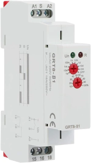 Relais Temporisé 220V GRT8-B1 Mini Relais de Temporisation de Mise Hors Tension Relais de Minuterie Rail DIN Type de Minuterie AC 220V.