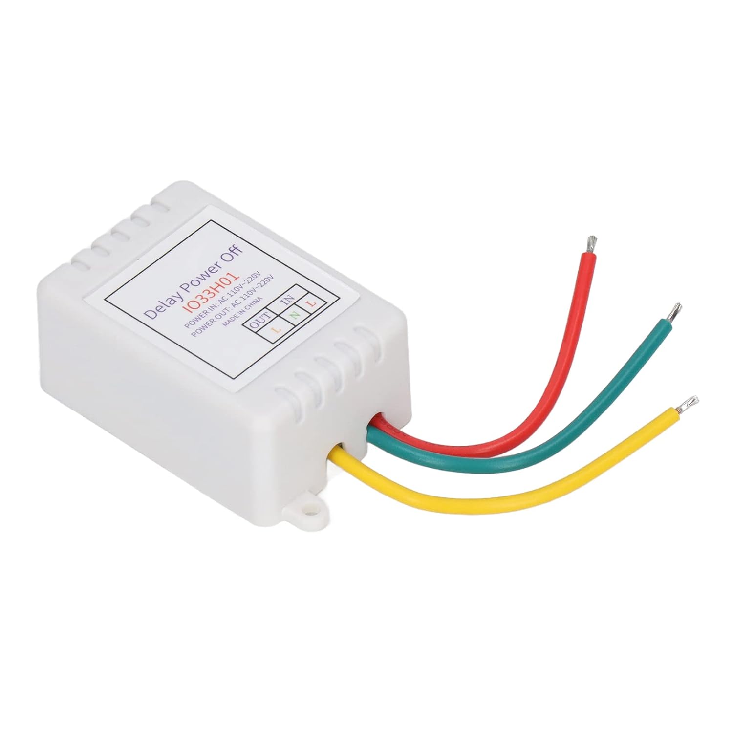 Temporisateur, Commutateur de Relais Large Application Divers Modes Entrée 110V‑220V Réglable pour Ventilateur (Avec boîtier)