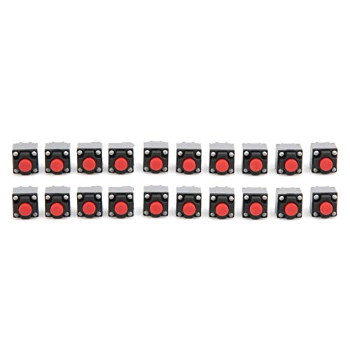 20Pcs 6x6x7.3mm Tactile Bouton-poussoir Micro Switch Commutateur Momentané Imperméable À L'eau pour Appareil Ménager, Équipement De Sécurité, Jouet, Produits Électroniques