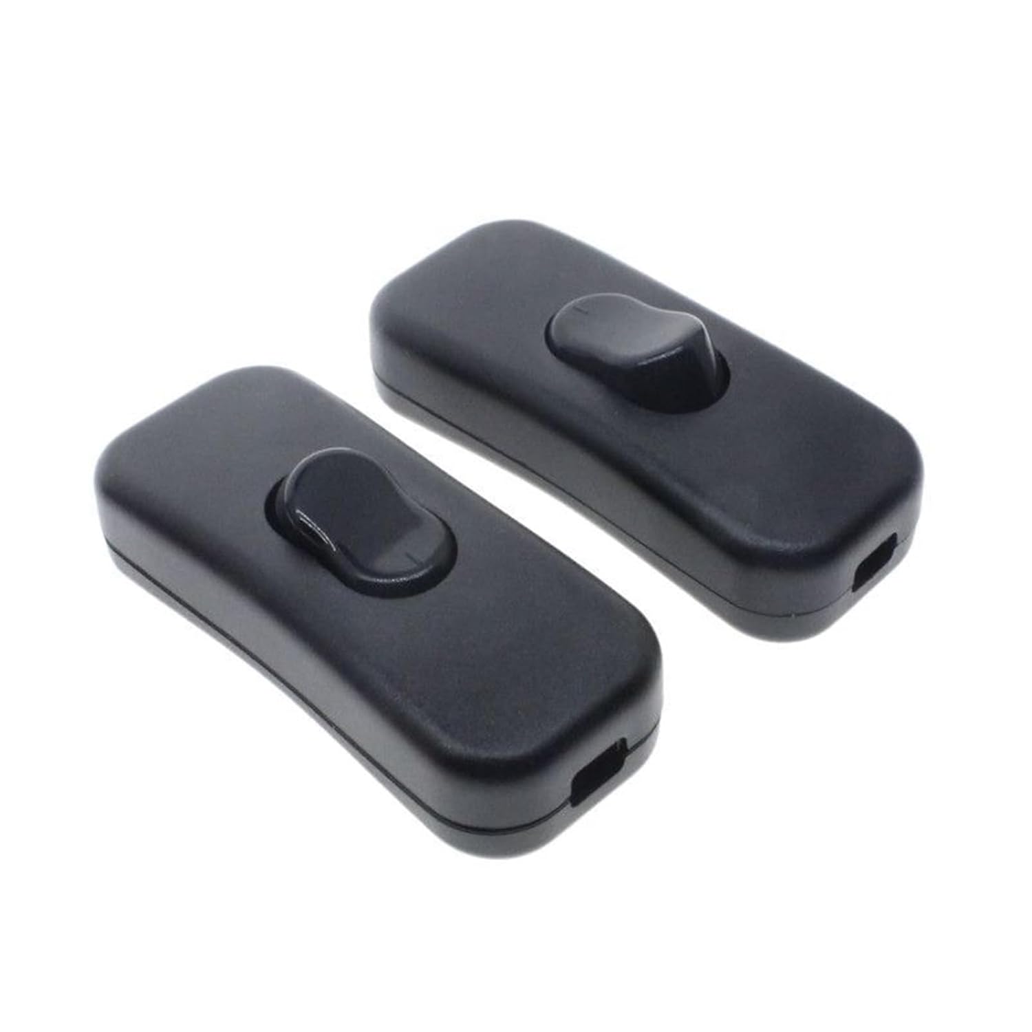 2 Pièces Interrupteur Lampe de Chevet,Interrupteurs à Bascule Bi-Polaires 2A 250V,Interrupteur 2A Bipolaire Noir,Interrupteur Bipolaire pour Lampe Inline 2 Ligne,pour Lampes de Bureau et de Chevet