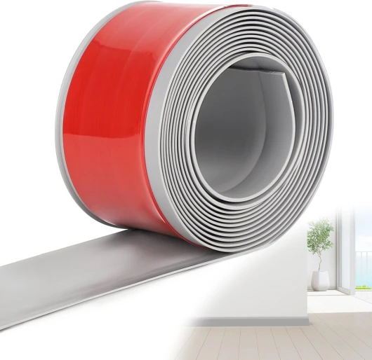 Plinthe souple en PVC, plinthe autocollante, 10 cm x 5 m, anthracite, bande d'étanchéité étanche, pour cuisine et salle de bain 10cm*5m(Anthrazit)