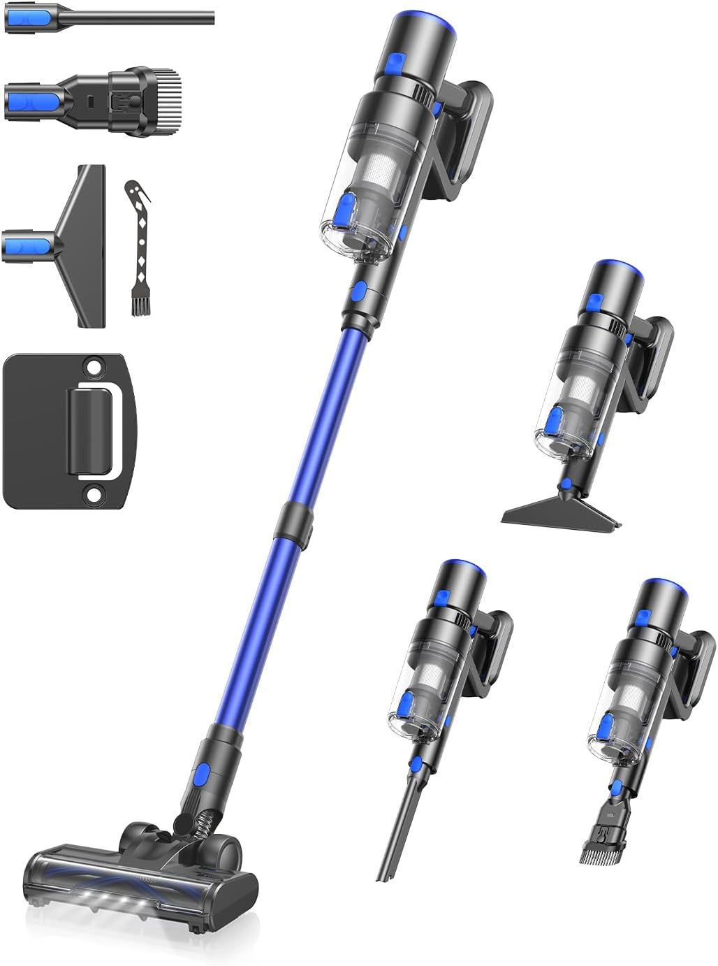 Aspirateur sans Fil Haute Performance Aspirateur Balai sans Fil, Aspirateur Puissant, Léger & Rechargeable, Aspirateur sans Fil Vertical Portable pour Tapis, Poils d'animaux, Maison & Voiture PET