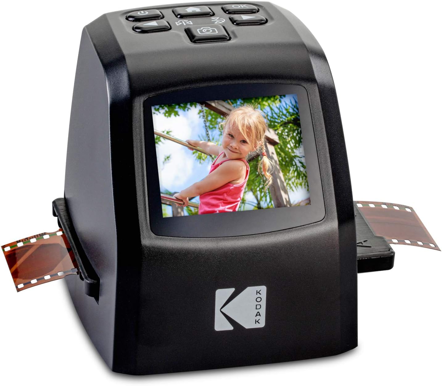 Mini Scanner numérique de Films et de Diapositives – Convertit Les négatifs et Les Diapositives de Films 35 mm, 126, 110, Super 8 et 8 mm en Images JPEG 22 MP – Comprend – Écran LCD 2,4