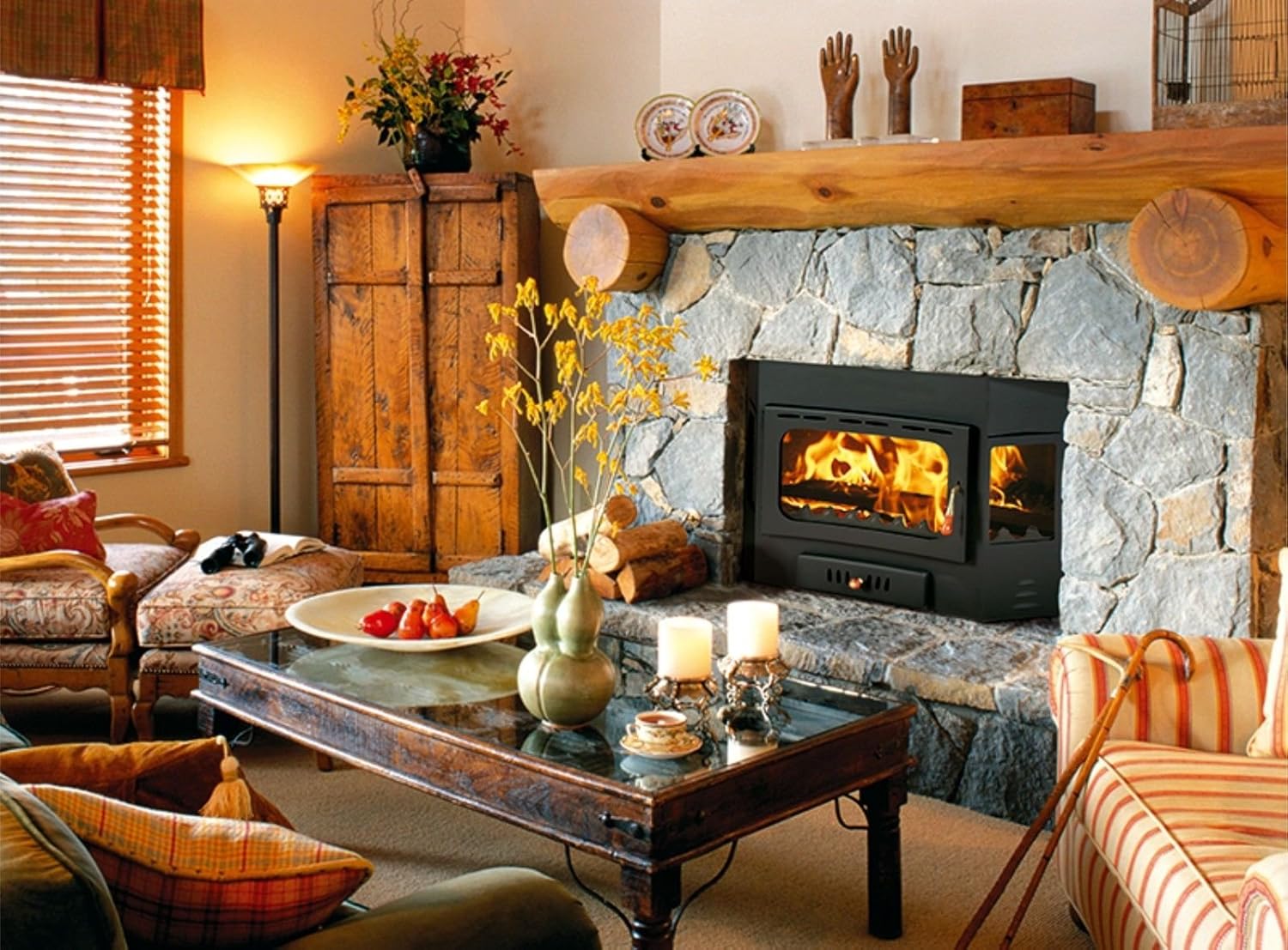 Poêle à bois Insert encastré moderne Multi Fuel Construit en Cheminée Prity А