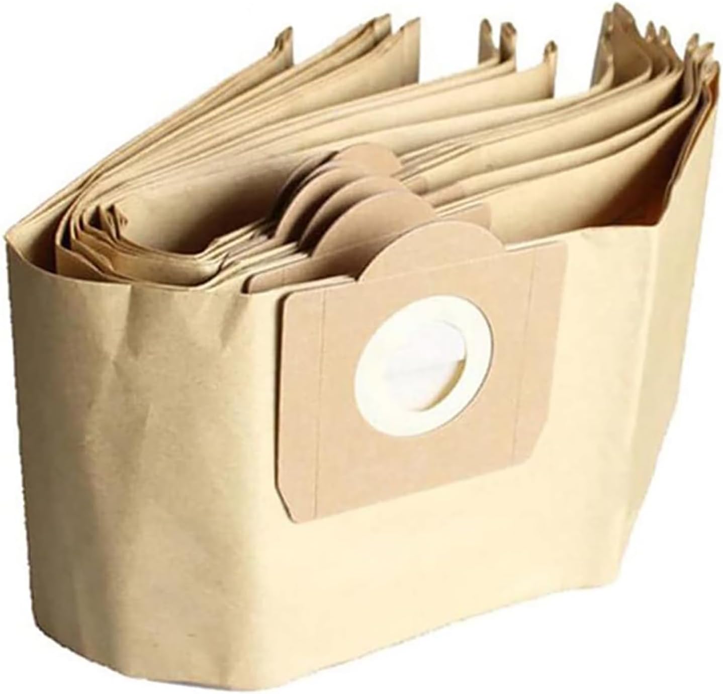 Lot de 5 Sacs droits Aspirateur pour WD3 WD2, compatible avec WD6 WD5 WD4, WD3200 WD3500P, A2204 A2534, SE4001 SE4002 SE5.100 SE6.100 - Papier Kraft 100% Recyclé et Compostables