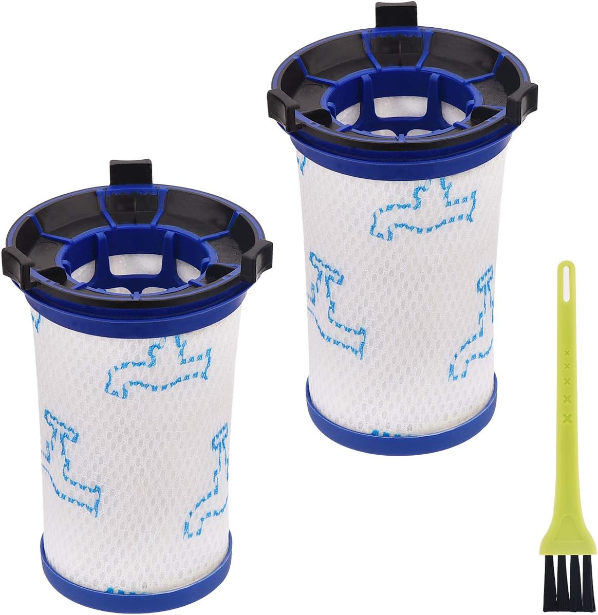 Jajadeal Lot de 2 Filtres pour Rowenta/Tefal Air Force 360 RH9037 RH9038 RH9039 RH9051WO RH9057WO RH9086WO Aspirateur, Filtre de Rechange Accessoires Alternative à ZR009001