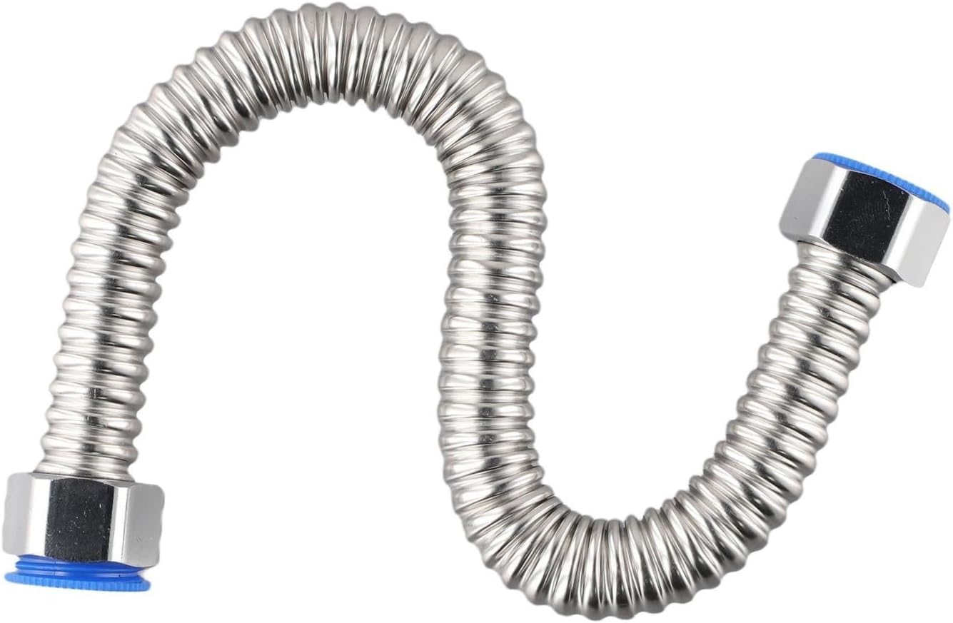 Tuyau flexible en acier inoxydable G1/2 pour chauffe-eau avec connexion sécurisée (40 cm (30 cm) 30cm (one piece)