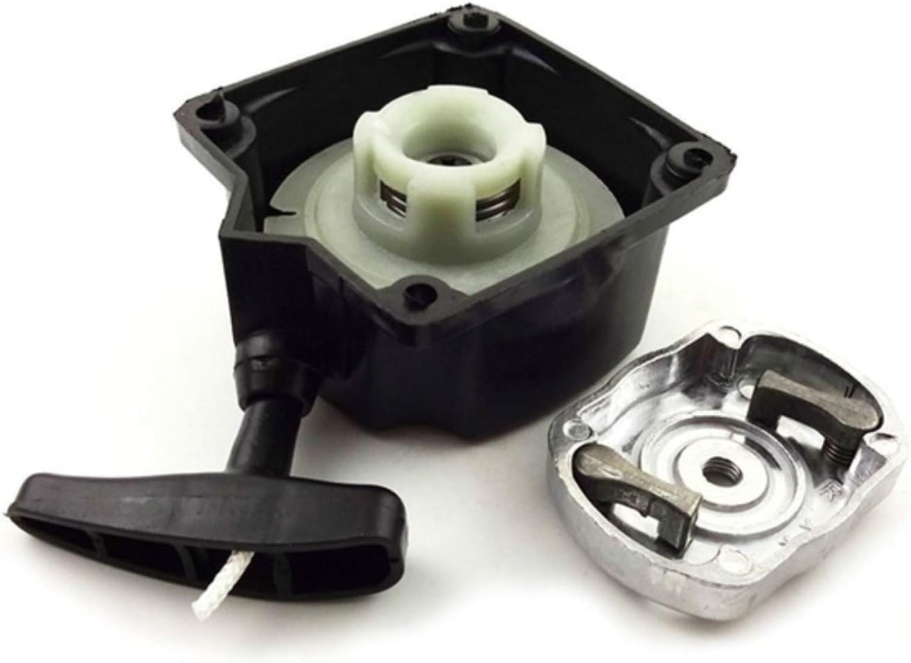 Pièce détachée d'origine constructeur: Lanceur/démarreur semi-automatique + Cloche d'entrainement pour débroussailleuse, tarière ou machine multi-fonctions 5 en 1 (Multifonctions)