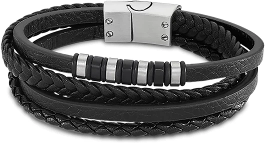 Bracelet LS2101-2/1 Urban Man en acier inoxydable 316l 220 mm pour homme, No aplica, Acier inoxydable, Zircon bleu