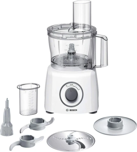 Electroménager - MultiTalent 3 MCM3100W – Robot de cuisine polyvalent avec plus de 20 fonctions – 800 W – Capacité de 2,3 L – Couleur : Blanc/Gris Paquet d'accessoires L Blanc/Gris