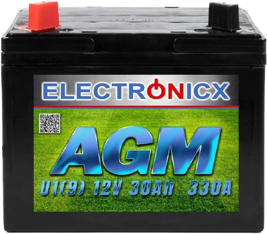 Batterie 30Ah AGM Premium pour Tondeuse et Tracteur - Compatible Batterie Tondeuse Autoportée Idéale 30 Ah Tondeuse MTD, Briggs et Stratton Plus U19 ainsi que des liens