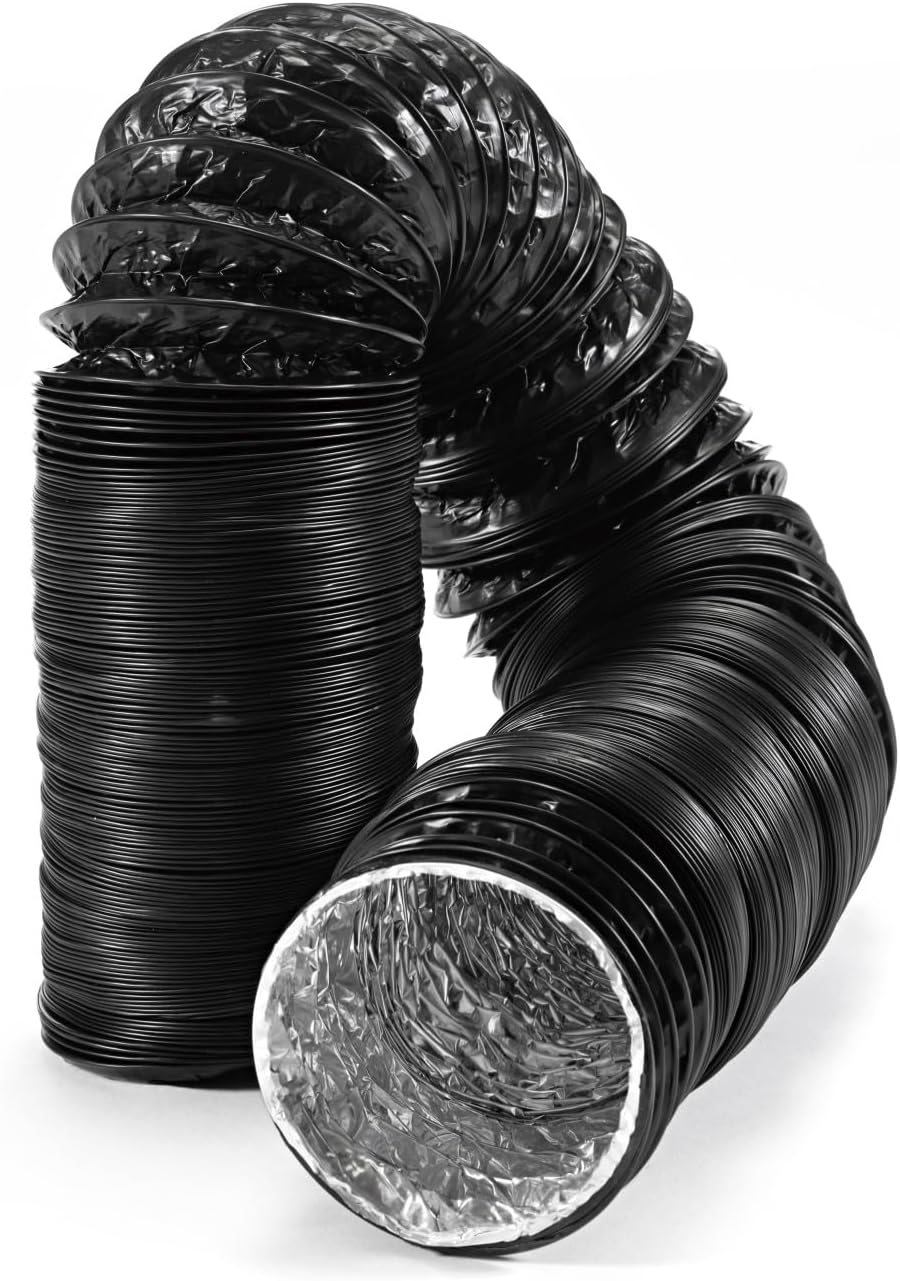 Tuyau flexible renforcé pour conduits de ventilation 200 mm x 6 m - Tuyau d'évacuation - Tuyau pour chauffage et refroidissement - Ventilation et conditionnement d'air - CFD200 6 CFD renforcé 200 mm x 6 m