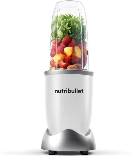 Pro 900 Watt, Blender Électrique, Hachoir, verre de 700 ml NB904W, Blanc Blanc Pack Basique