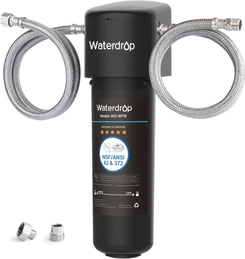 10UA Système de Filtre à Eau Sous Évier, 30.000 Litres Système de Filtration d'Eau de Grande Capacité, Certifié NSF/ANSI 42, Réduit 99,99% le Plomb, le Chlore, le Mauvais Goût WD-10UA