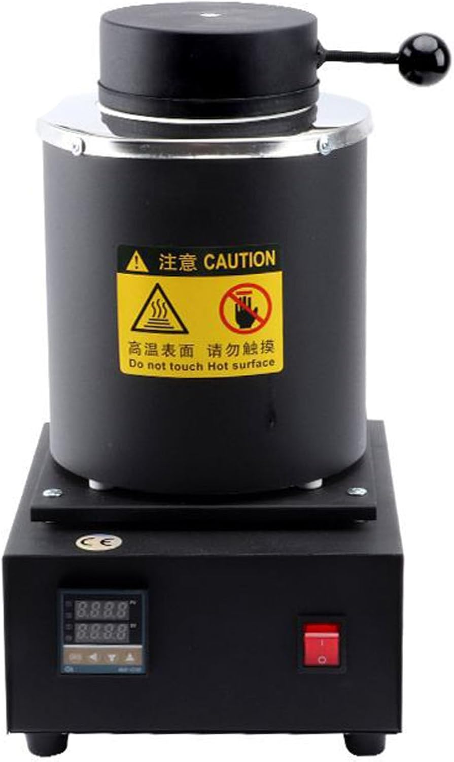 DPLXQPP Four De Fusion Numérique Automatique, Four De Fusion électrique, Machine De Fusion De Métaux 1kg/2kg/3kg, Coulée Raffinage Métaux Précieux Fonderie Affinage Or Argent,2kg-Black 2kg Noir