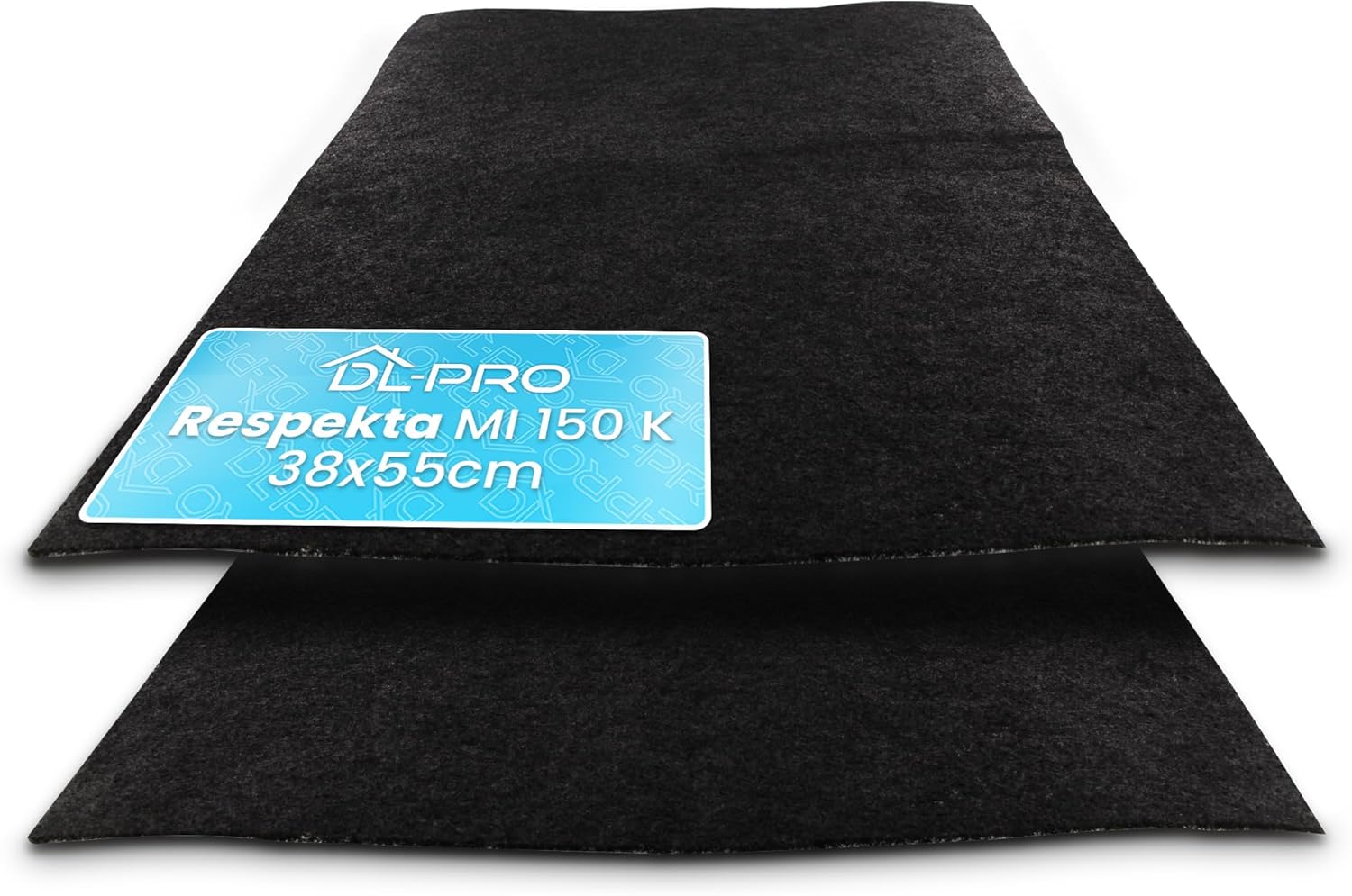 DL-pro Lot de 2 filtres à charbon actif - 38 x 55 cm - Découpables - Universel - Pour hotte aspirante