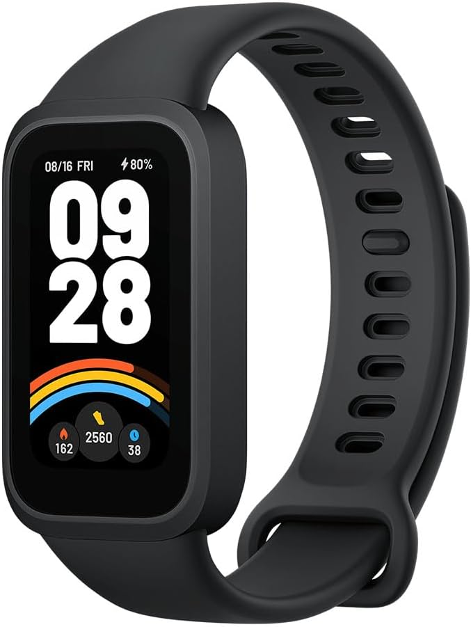 Smart Band 9 Active, Tracker de Fitness Sportif, écran TFT 1,47'' à 60 Hz, autonomie de 18 Jours, Surveillance du Sommeil et de la santé, 50 Modes Sportifs, étanchéité 5ATM, iOS/Android, Noir