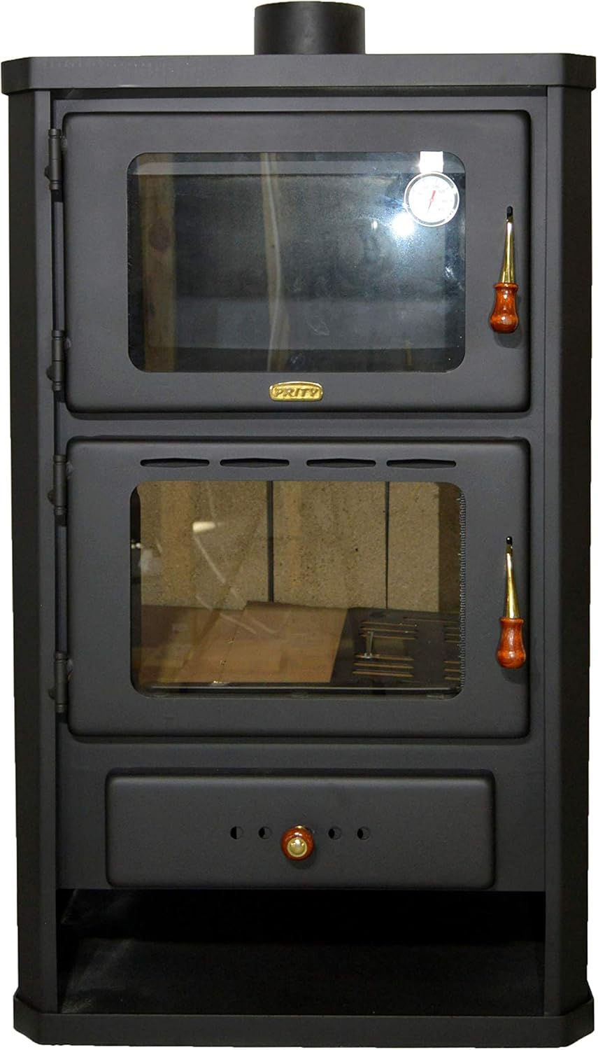 Poêle à bois avec four - Four, Source de chauffage 14 kW.