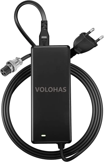 VOLOHAS 58,8V 2A Chargeur pour Kugoo G1/Speedual Mini/Grace 8/9/10 Trottinette électrique Hoverboard 117 W Charge Rapide Refroidissement Silencieux Chargeur de Batterie au Lithium 52V