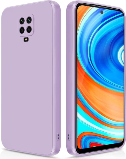 Coque pour Xiaomi Redmi Note 9 Pro/Note 9S Case en Silicone, Etui de Protection Antichoc Etui Housse Silicone Ultra-Mince avec Couche Intérieure en Fibre et Protection pour Caméra, Violet Xiaomi Redmi Note 9 Pro purple