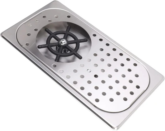 Évier de Bar avec Rinceur de Verre, Pichet en Acier Inoxydable, Rinceur de Gobelet, Rinceur de Nettoyage de Verre, Lavage à Haute Pression avec Tuyau D'égouttement pour Bar (Inox Couleur A)