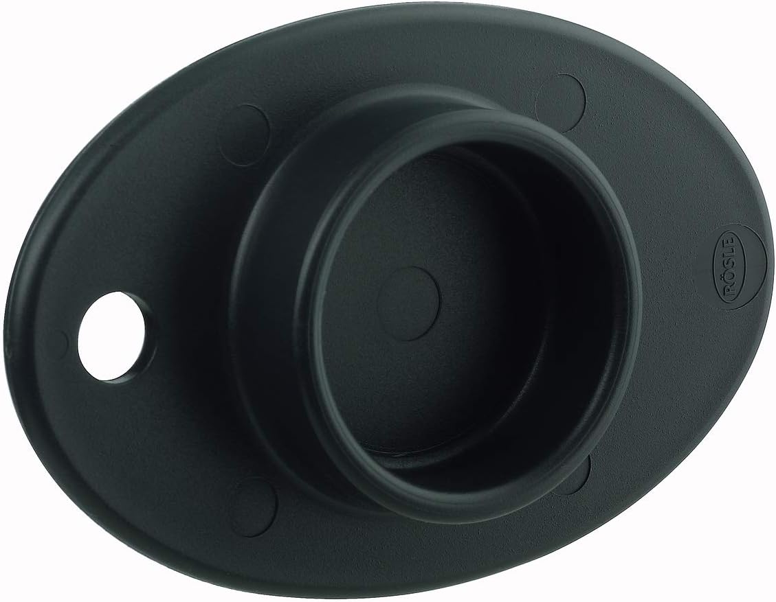 Poussoir pour râper et trancher efficacement, creux pour une tenue idéale, polypropylène, passe au lave-vaisselle, Noir Poussoir/Garde