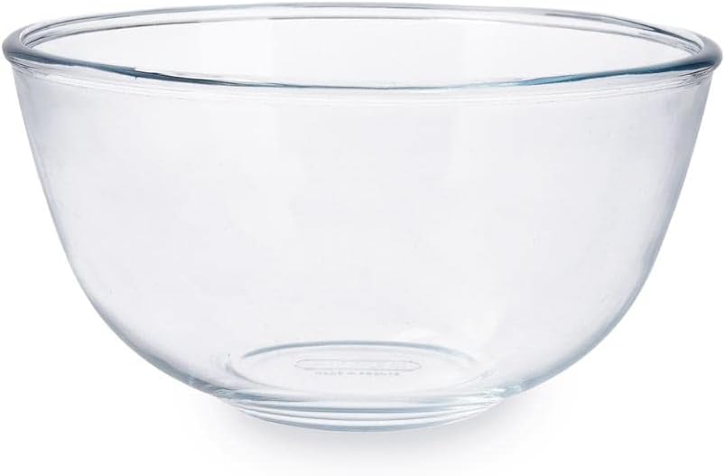 Classic Prepware Bol mélangeur en verre haute résistance, Blanc, 2 L 1040933 2 L Unique