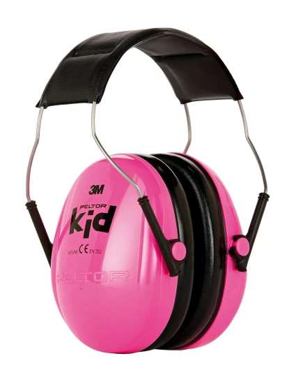 Casque antibruit pour enfants Peltor H510AK, rose - Taille ajustable - Contre des niveaux de bruit de 87 à 98 dB (SNR : 27dB) ; écoles, concerts, festivals, feux d'artifice, événements sportifs Rose Taille unique Unique