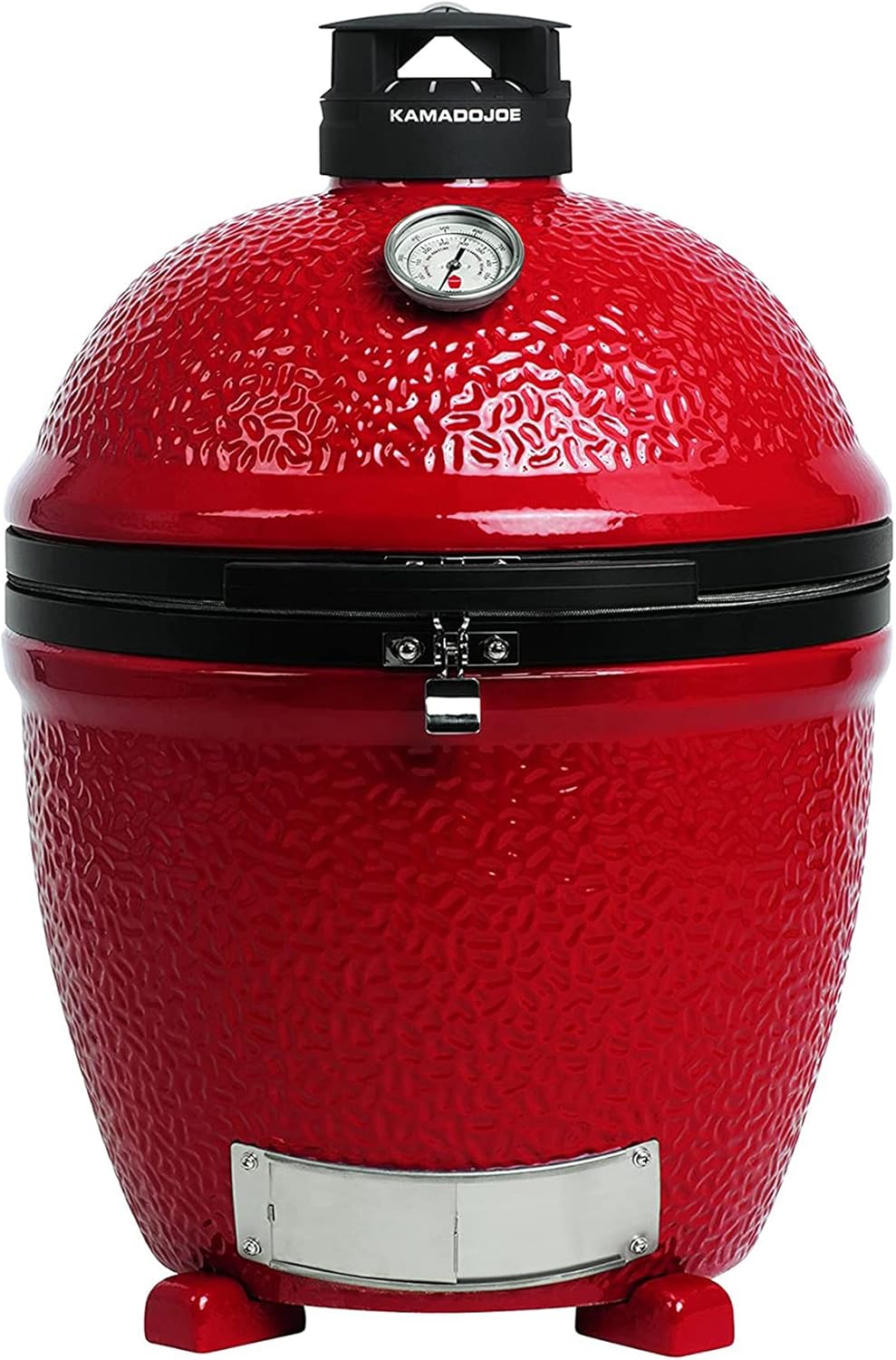 Kamado Joe® Classic Joe™ II Barbecue à charbon de bois autonome de 45,7 cm en rouge avec étagères latérales, pince à barbecue et outil pour cendres, 18 inch