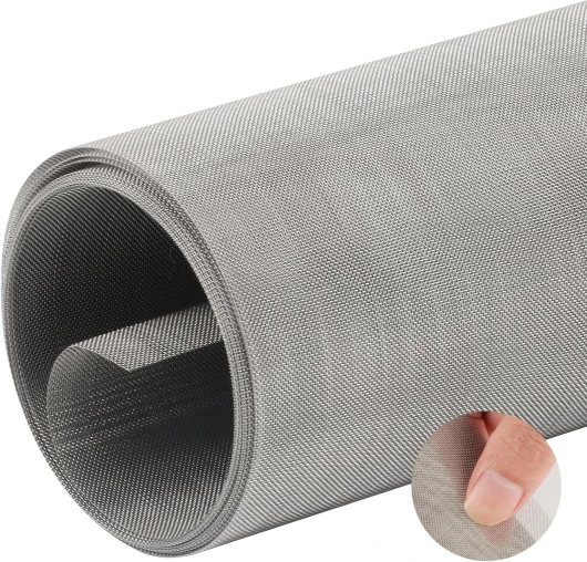 Grillage Fine Maille, 30x200 cm 304 Grillage Inox, 60 Mailles Grille Métallique Anti Rongeur en Acier Inoxydable, Treillis Maille Filtre pour Ventilation, Brique, Fenêtre, Jardin