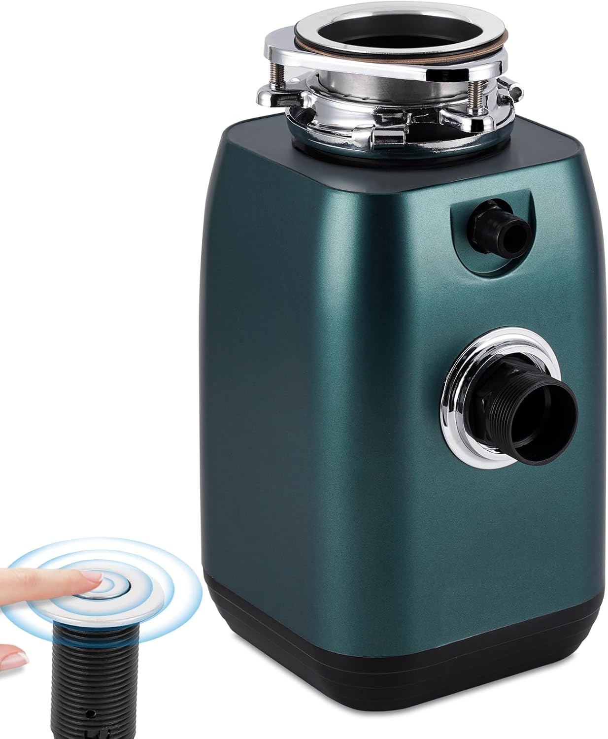 BAOSHISHAN Broyeur de déchets de cuisine 600W avec interrupteur à bouton 3800 rpm pour évier de cuisine