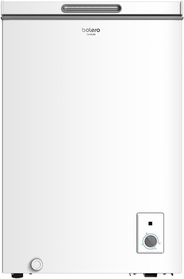 Congélateur Horizontal Coffre Bolero CoolMarket Coffre 99 Blanc - 99 litres, économie d'énergie, système à double fonction, panier intérieur