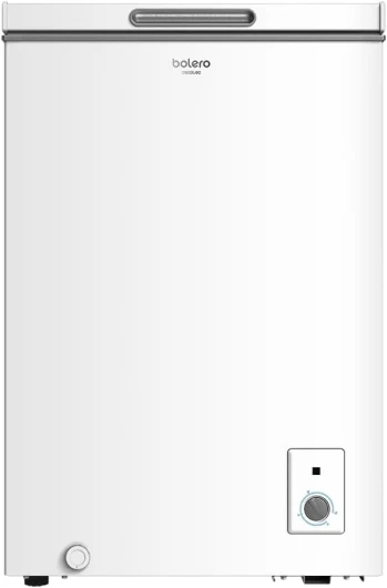 Congélateur Horizontal Coffre Bolero CoolMarket Coffre 99 Blanc - 99 litres, économie d'énergie, système à double fonction, panier intérieur