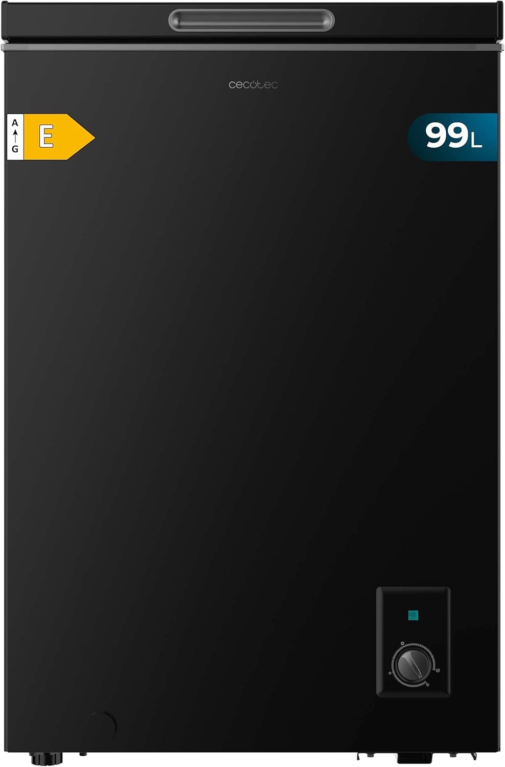 Congélateur Coffre Noir 99 L Bolero CoolMarket Chest 99 Black E - Congélateur, 83,5 cm de Hauteur et 54,5 cm de Largeur,Convertible en Réfrigérateur, classe Énergétique E,Fast Freezing Noir Capacité 99 L