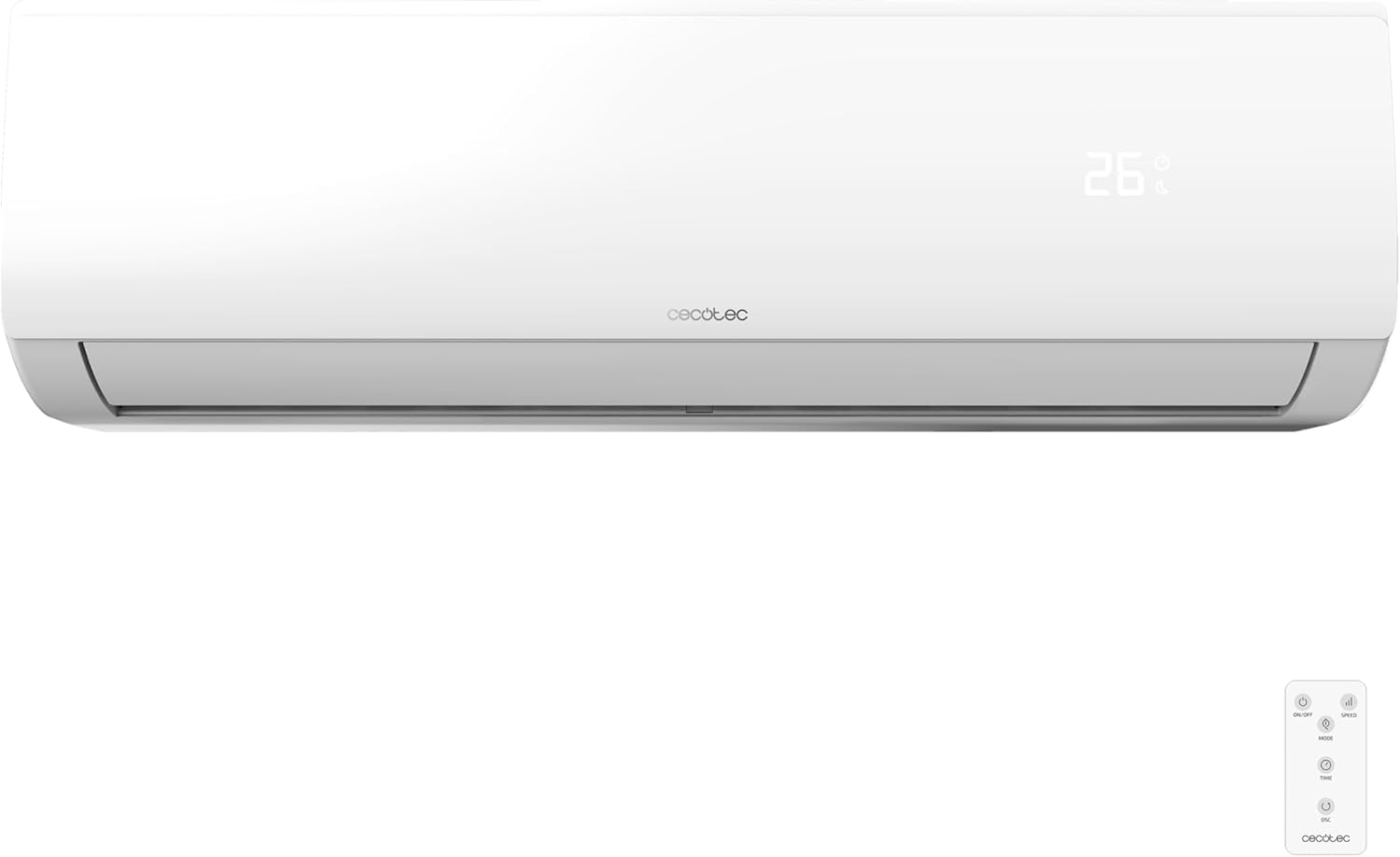 Split Climatisation AirClima 12000 Smartfresh Connecté - 12000 BTU, Moteur DC, Pompe à Chaleur, Contrôle Wifi, Télécommande, Ecran LED, Système Inverter, Couverture 22 m2 24000 BTU Télécommande