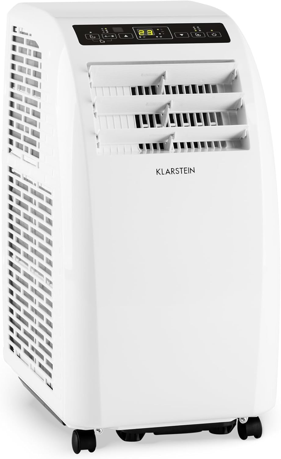 Climatiseur Mobile Silencieux, 4 en 1, Mode Nuit, Déshumidificateur, Ventilateur, Mini Climatisation à Faible Conso, Evacuation, Clim Portable, Puissante, 10000 BTU Blanc 10000 BTU