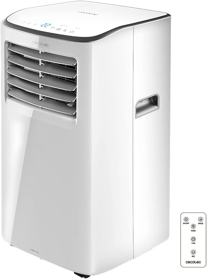 Climatiseur portatif ForceClima 7350 Touch Smart - 7000 BTU, Télécommande et Contrôle tactile, Zone de couverture de 20 m2, 4 modes de fonctionnement, 2 Vitesses, Écran LED