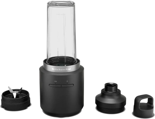 Kitchenaid Go Blender portable sans fil, pour smoothies et boissons glacées, sans BPA, 473 ml, sans batterie, noir