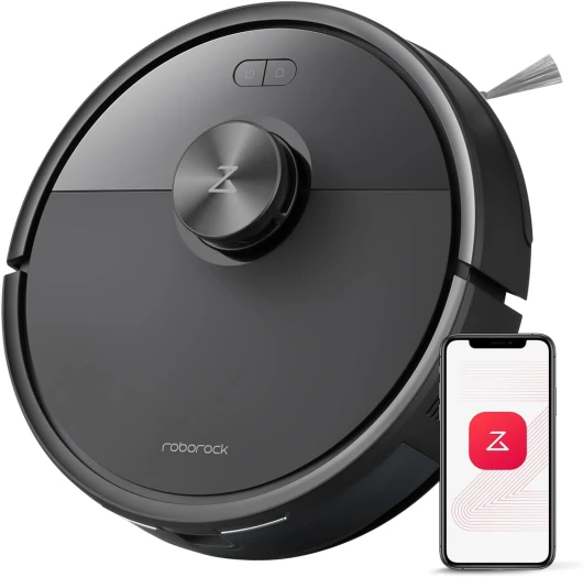 Q7 M5 Aspirateur Robot Laveur 10 000 Pa, Double Conception Anti-Enchevêtrement, Durée de Nettoyage Prolongée, Navigation Intelligente avec LiDAR Précis, APP, Noir Q7m5 Noir