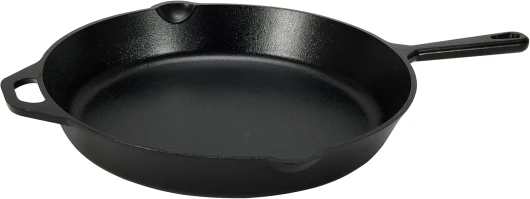 Poêle à frire en fonte pré-enduite, 38.9 cm, Noir