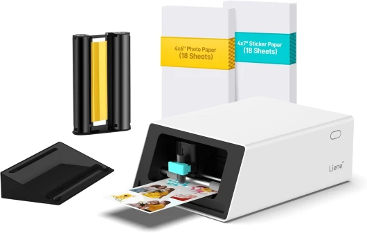 PixCut S1 - Imprimante Photo & Machine de Découpe Tout-en-Un pour Étiquettes Autocollantes, DIY et Cadeaux - Sublimation Thermique, 300 PPP, Découpe Auto IA