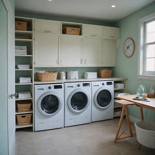Optimisez votre espace avec un meuble pour machine à laver et sèche-linge